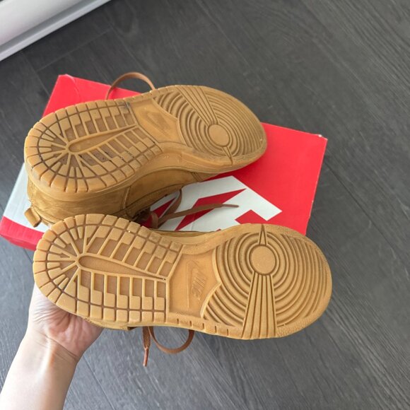 NIKE BROWN DUNK HIGH PREMIUM SIZE 6.5 WOMENS * - Picture 7 of 12
